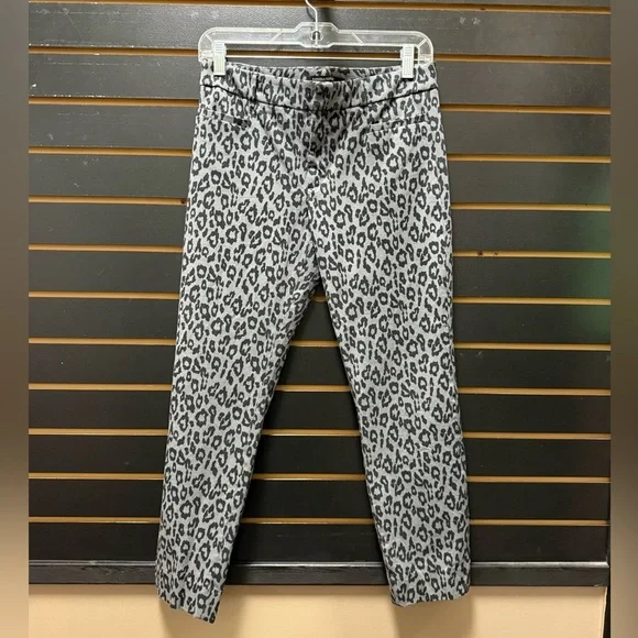 Banana Republic Sloan Leopard Print Ankle Pants – Women’s 6 - Picture 1 of 4